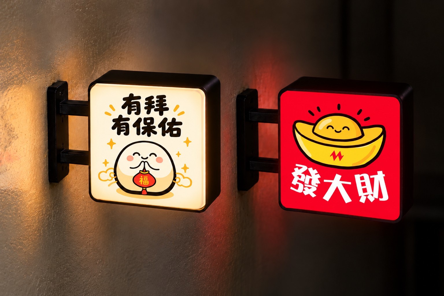 台北凱達今年特別推出兩款限量好運小燈箱，11月1日起開賣，每個199元，週年慶期間入住