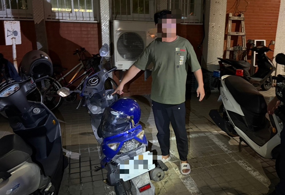 3小時逮涉竊機車嫌犯 26歲男趁鑰匙未拔騎走辯借用 214 cnews204261021a03