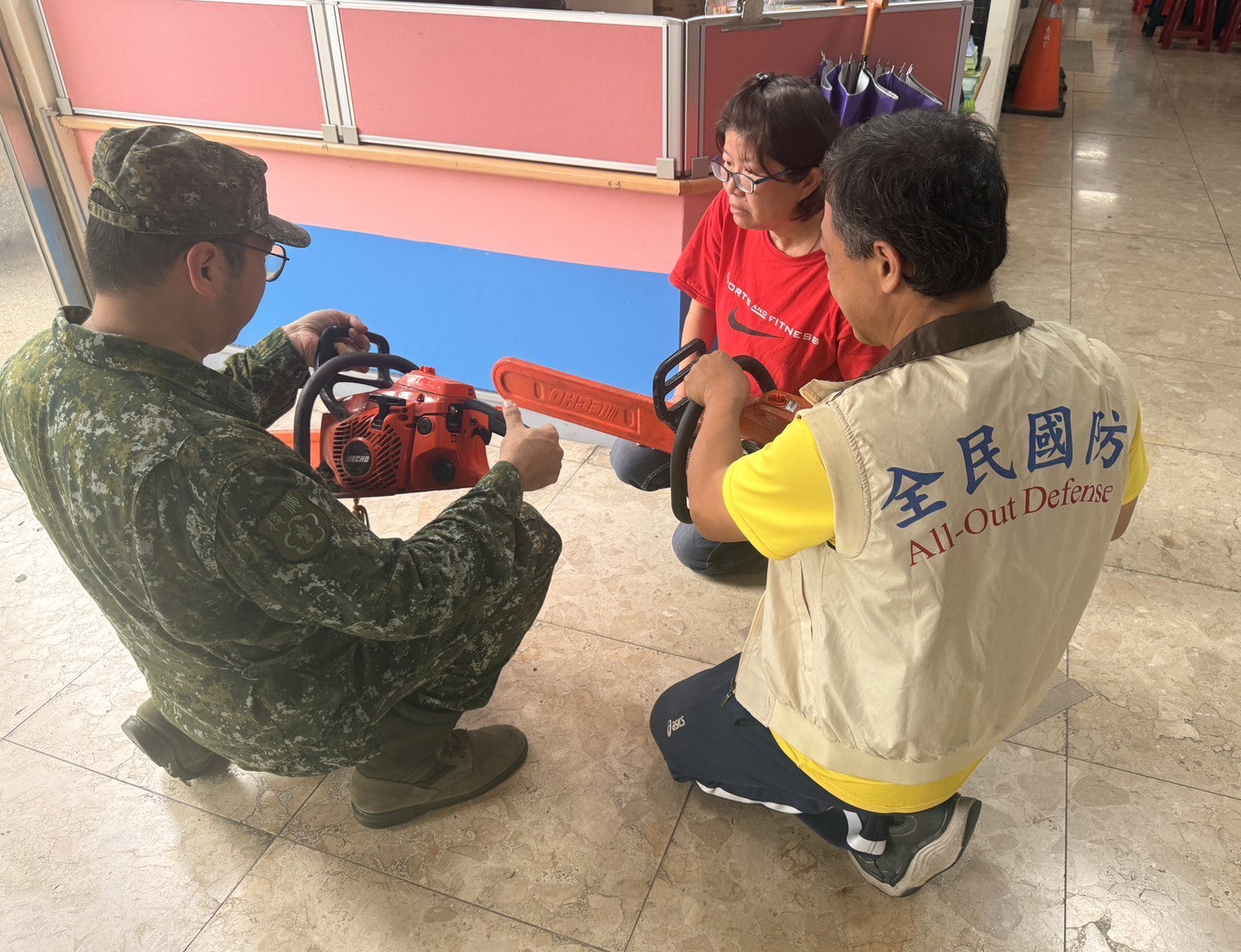 SQ10246 5後備指揮部派員進駐公所掌握災情